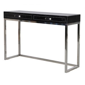 FAUX CROC CONSOLE TABLE