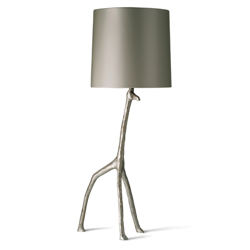SLB54 - GIRAFFE LAMP - DECAYED SILVER