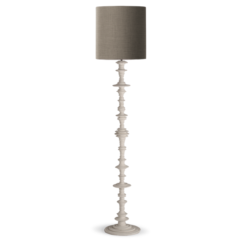 VFL08 - SPIN FLOOR LAMP - PLASTER WHITE