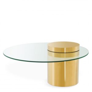 Add a splash of urban glamour to your home décor with the uniquely shaped Equilibre Coffee Table.