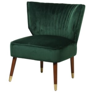 The Basil Green Accent Chair gives to your room a perfect touch