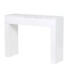 The White High Gloss Hall Table with Drawer gives glamour to your room