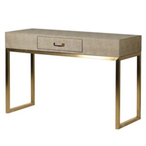 Maxim Sage Faux Shagreen Console Table is not just a trendy decorative element, but an essential functional addition to your home.