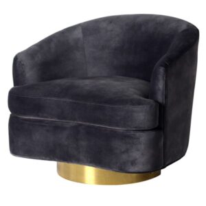 The Slate Grey Swivel Chair gives to your room a perfect touch