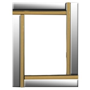 The Gold Panel Mirror Frame gives to your room a perfect touch