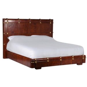 The Jaipur Buffalo Leather6ft Bed is stunning