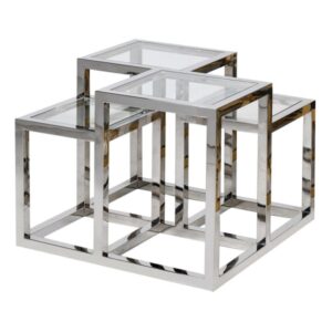 The Stainless Steel Multi-level Side Table makes the difference to your room