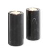 The simple design of the 2-piece set of cylindrical Tobor L Tealight Holders adds refinement to your décor.