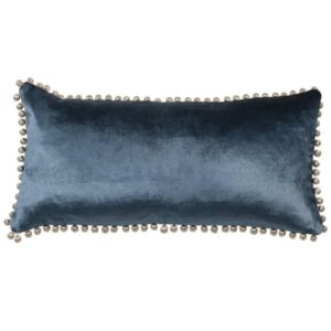 The Blue Velvet Cushion Cover with Bobbles gives to your room the perfect touch