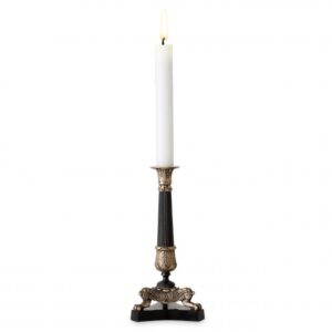 Highlight the class of your interior with the chic black Perignon Candle Holder.