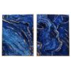 The Set of 2 Cobalt Marble Effect Panels gives to your room a fantastic touch