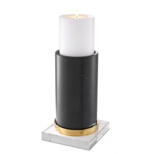 Mixed materials add refinement to the simple design of the Whitby Candle Holder.