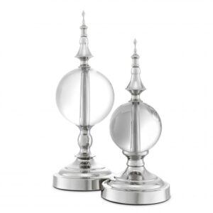 Enliven your coffee table or display area with this decorative set of 2 Zamora Objects.