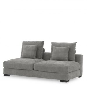 With its warm Clarck grey upholstery and striking black feet, the Clifford 2-Seater provides a compelling contemporary atmosphere to any living area.