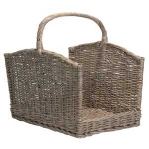 The Large Grey Willow Log Basket is very helpful