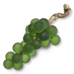 Whether staged on a coffee table or perched atop a dresser, the French Grapes Object is sure to be the star of any display.