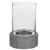 The Faux Shagreen Leather and Glass Hurricane gives to your room the perfect look.
