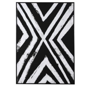 The Black & White Abstract placed in a modern ambiance gives to your room the perfect look.