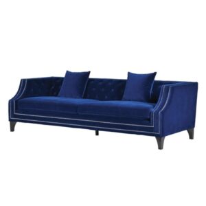 The Heath Blue Studded Sofa gives to your longe the perfect look