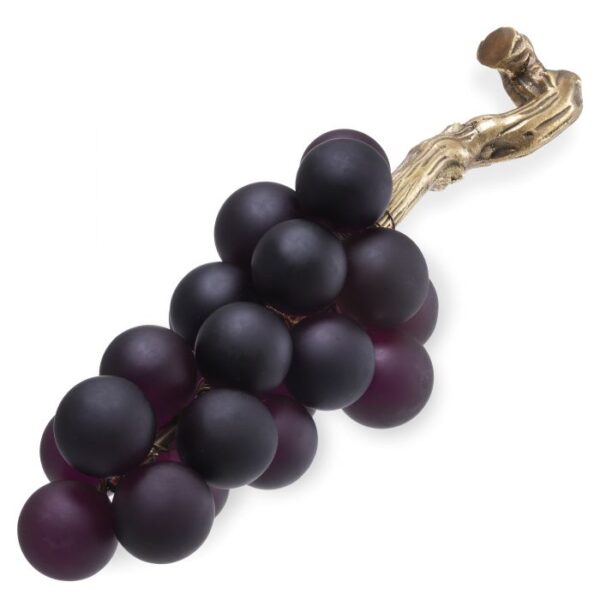 Whether staged on a coffee table or perched atop a dresser, the French Grapes Object is sure to be the star of any display.