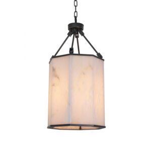 The bronze finish Lantern Victoire S is a striking octagon shaped lantern style ceiling pendant.