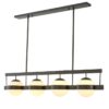 Mid-Century Modern in style, Chandelier Biba is a great lighting solution for contemporary open plan living areas.