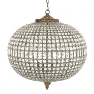 Add the allure of restoration era luxury to your home with the Kasbah Oval L Chandelier.