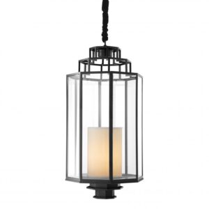 Tastefully blending contemporary design with a touch of industrial flair, the Monticello L Lantern is an updated classic.